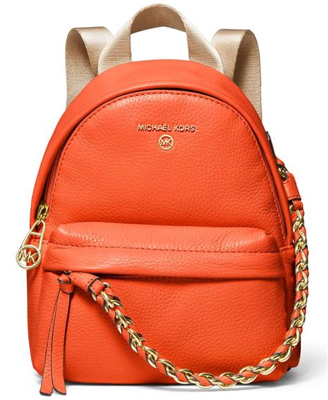 michael michael kors slater mini leather convertible messenger backpack|Michael Kors large leather backpack.